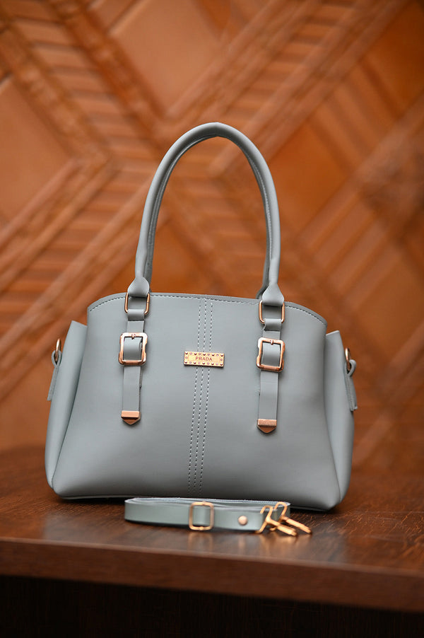 Sage Luxe Handbag Grey