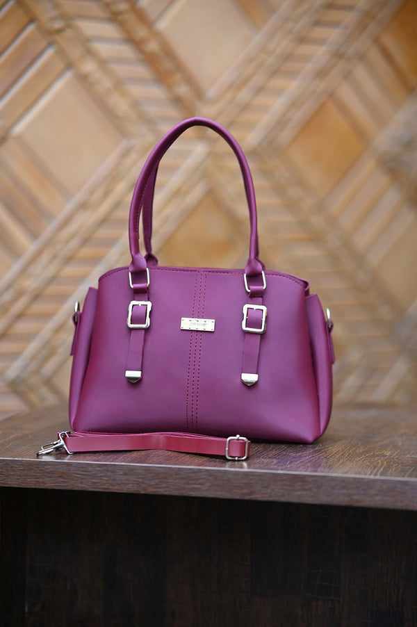 Sage Luxe Handbag Maroon