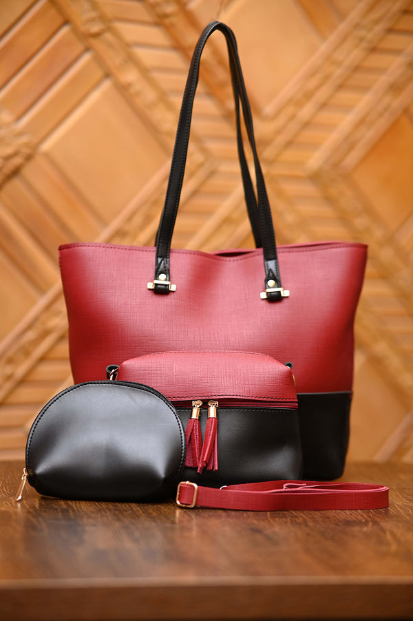 Horizon 3 Pcs Burgundy Black