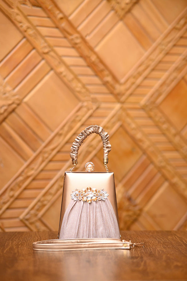 Glimmer Clutch Gold