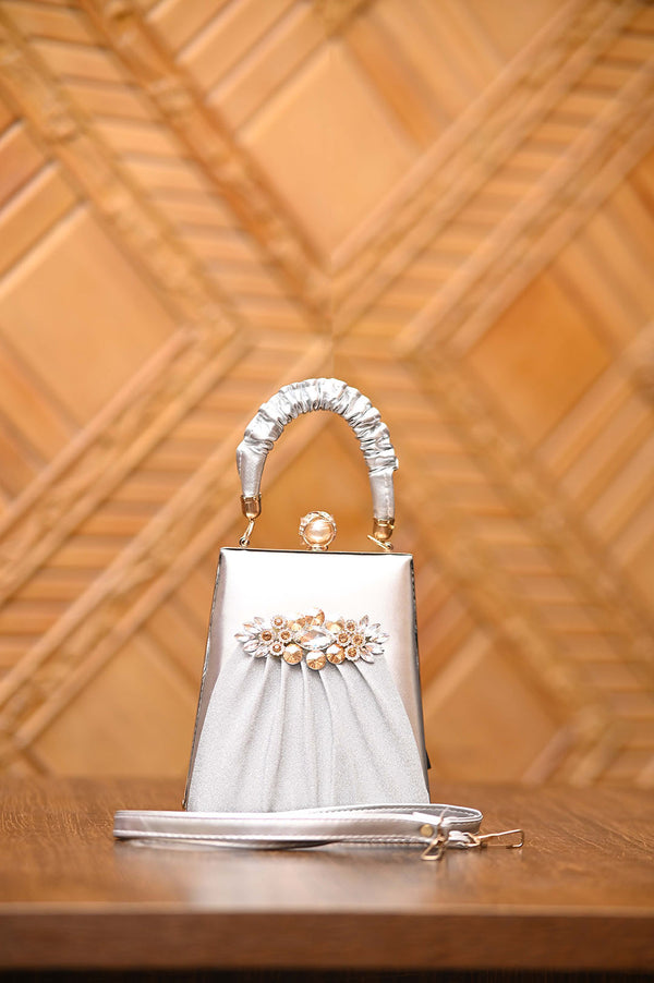 Glimmer Clutch Silver
